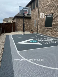 backyard basketball court